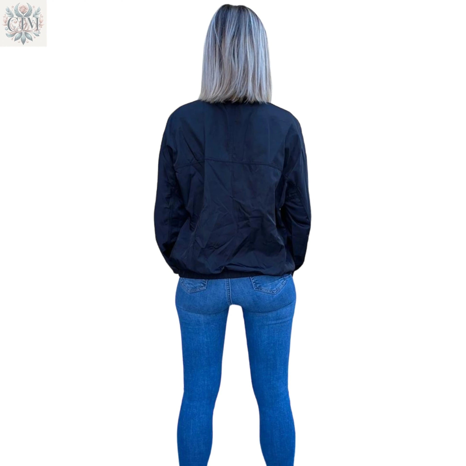 Blouson bomber noir Blouson bomber Mi-saison Mode printemps / automne Vêtement féminin moderne  Feminine elegance  Spring/Fall fashion Urban chic style