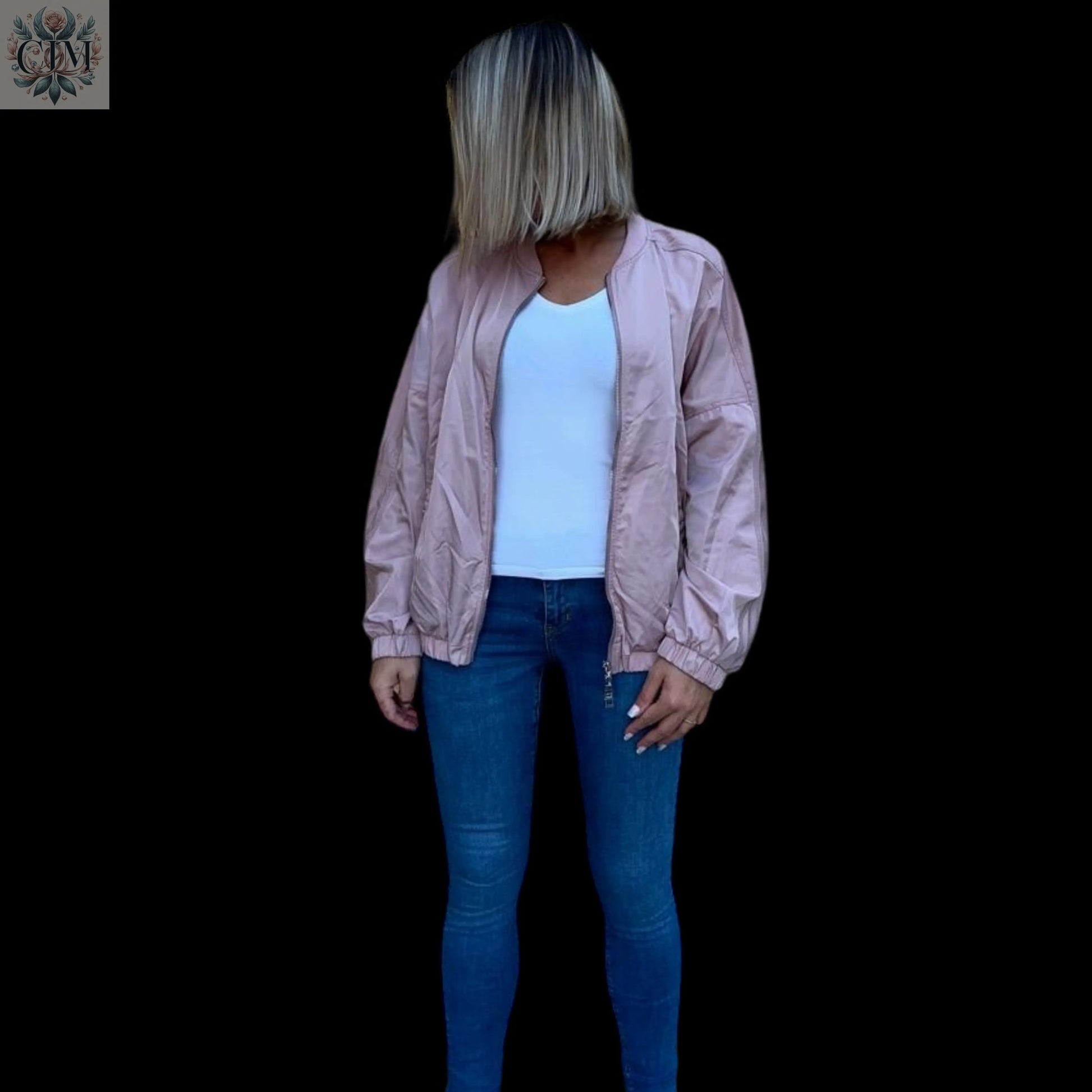 Blouson bomber rose Mi-saison Rose poudré Mode printemps / automne Vêtement féminin moderne  Feminine elegance  Spring/Fall fashion Blush pink  Urban chic style