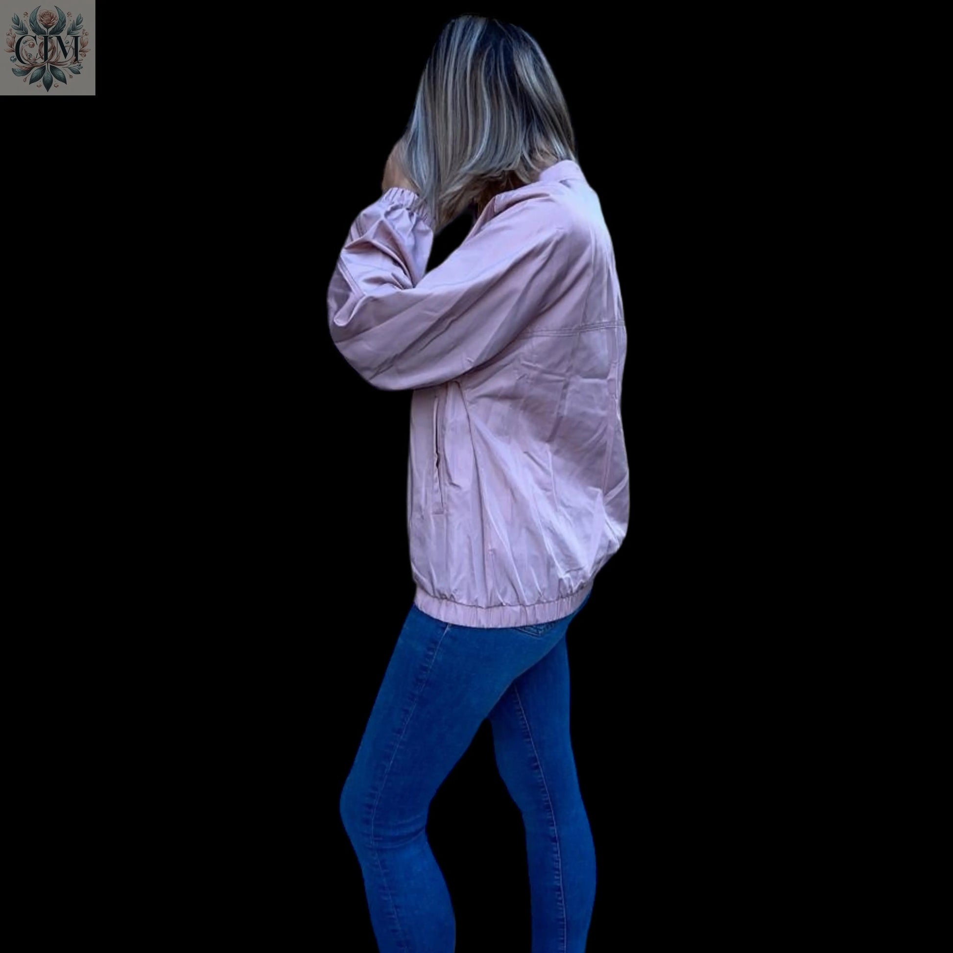 Blouson bomber rose Mi-saison Rose poudré Mode printemps / automne Vêtement féminin moderne  Feminine elegance  Spring/Fall fashion Blush pink  Urban chic style