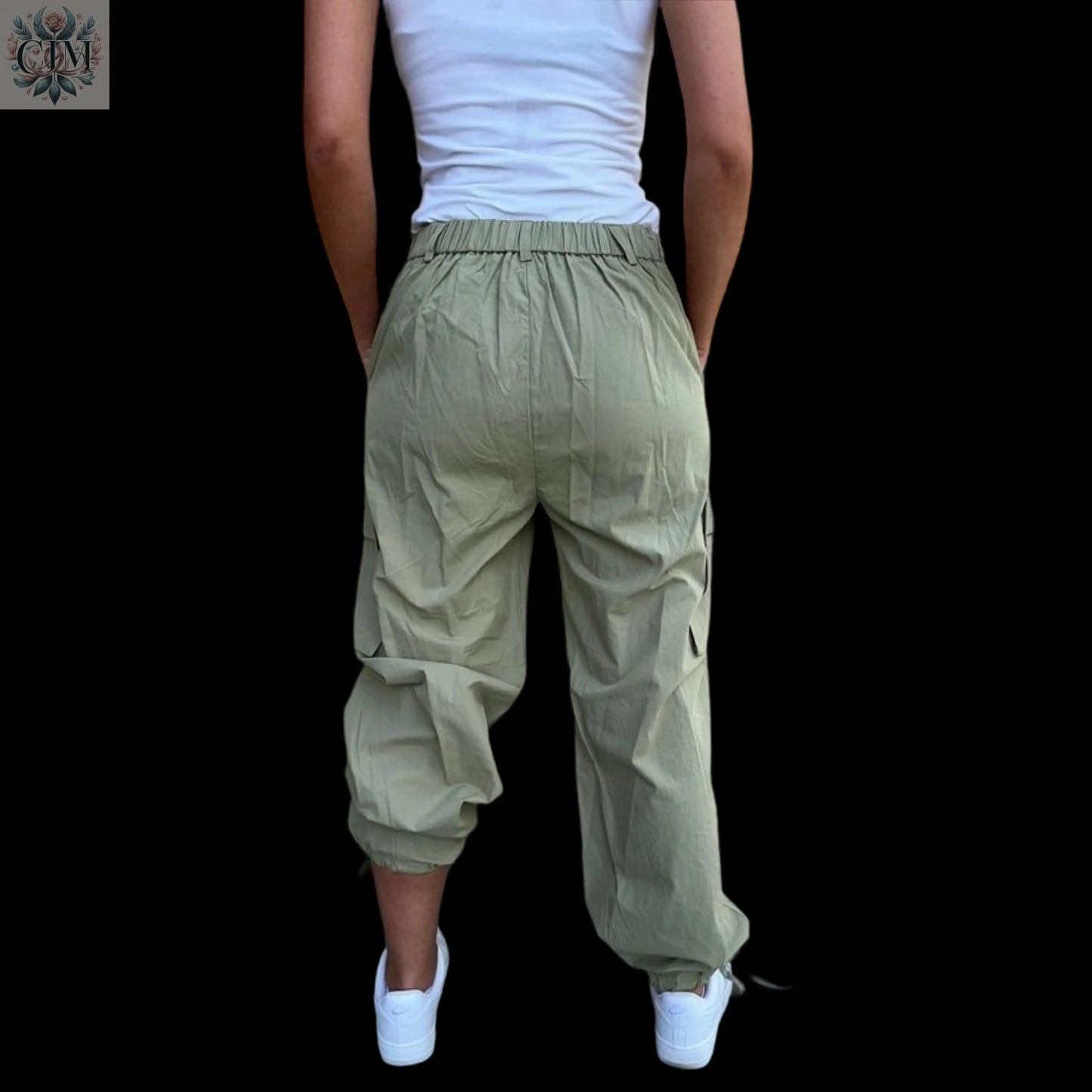 Pantalon cargo kaki 100% coton Élégance kaki Look urbain Confort et durabilité Style décontracté Mode casual Cargo pants Casual style Authentic cotton  Casual fashion