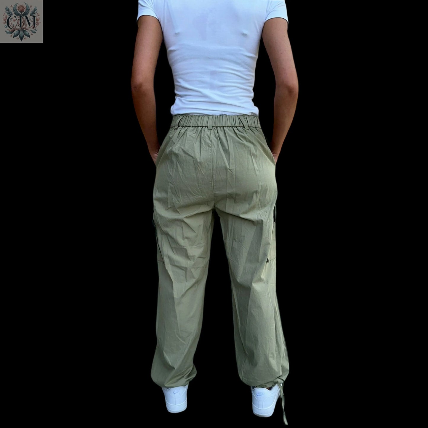 Pantalon cargo kaki 100% coton Élégance kaki Look urbain Confort et durabilité Style décontracté Mode casual Cargo pants Casual style Authentic cotton  Casual fashion