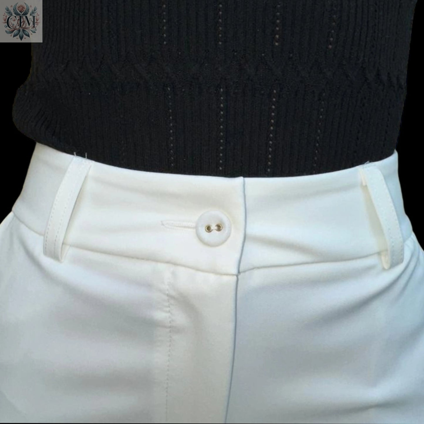 Pantalon tailleur blanc /  Chic and Elegant Straight-Leg Fit - La maestria  Pantalon tailleur blanc Pantalon chic Business pants Suit pants Tailored trousers Pantalon élégant Pantalon habillé