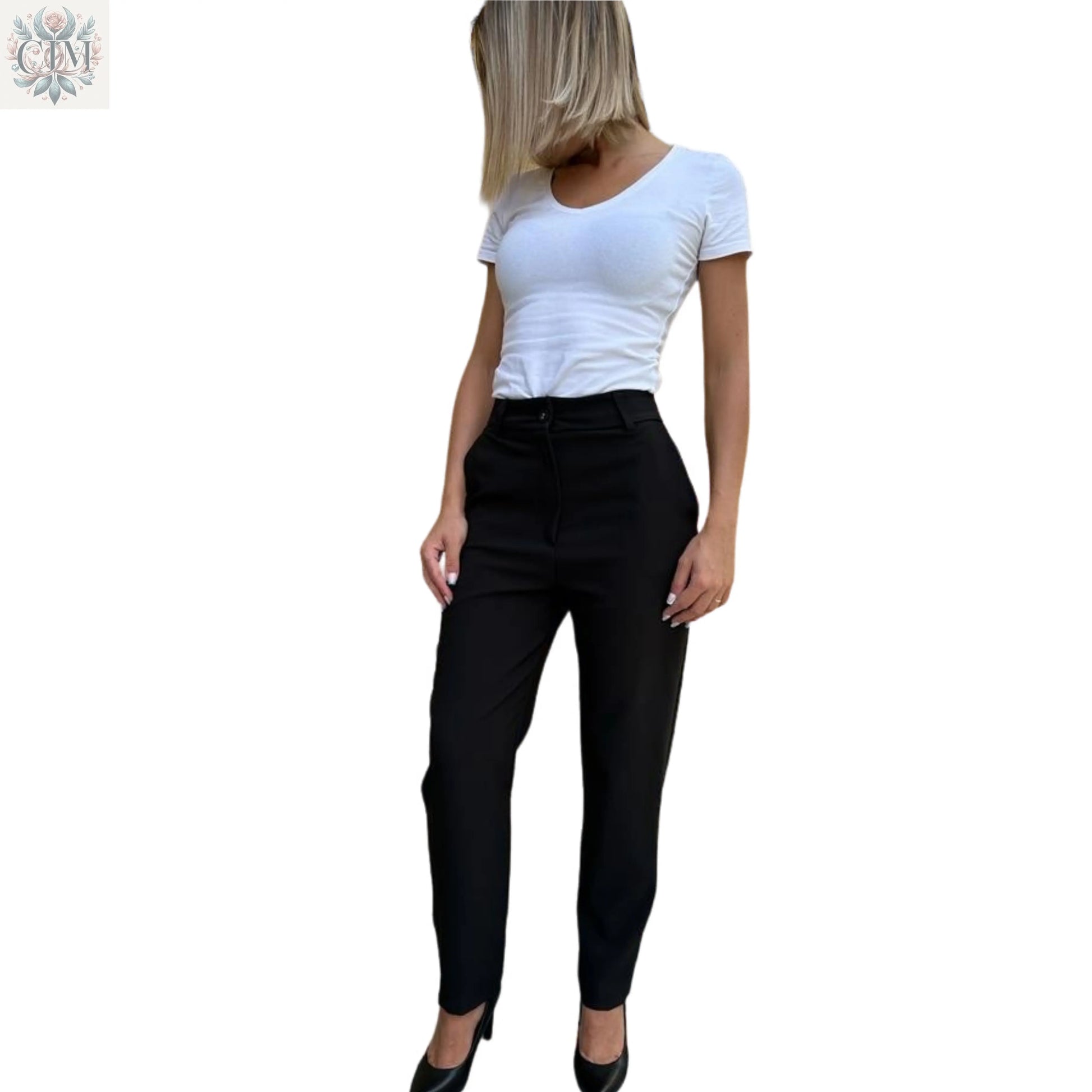Pantalon tailleur noir Pantalon chic Business pants Suit pants Tailored trousers Pantalon élégant  Pantalon habillé