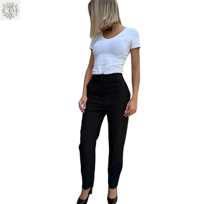 Pantalon tailleur noir Pantalon chic Business pants Suit pants Tailored trousers Pantalon élégant  Pantalon habillé