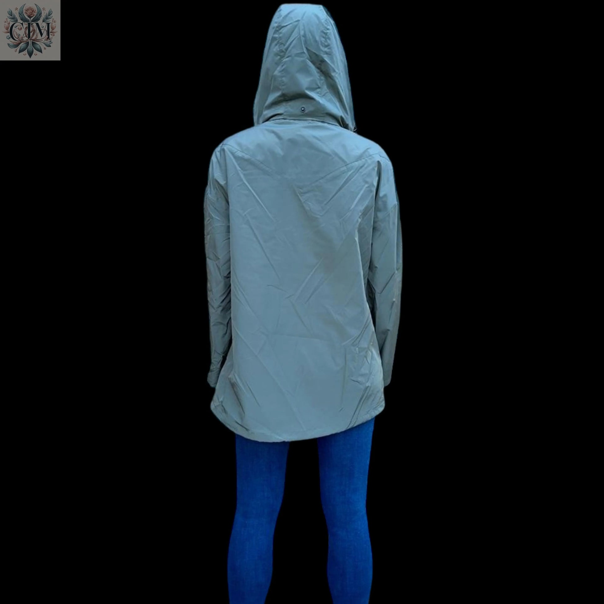 Veste à capuche coup-vent kaki Veste mi-saison Veste à capuche Veste femme tendance  Look décontracté Veste légère  Trendy women's jacket  Casual look  Outdoor fashion